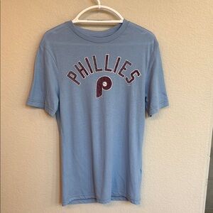 MLB Phillies Light Blue Short Sleeve Tee